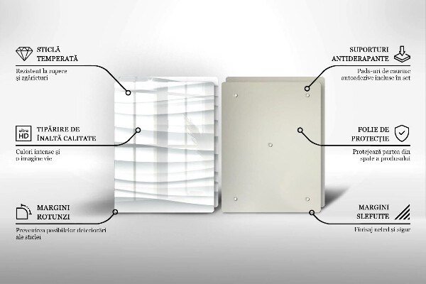 Skleněná deska za sporák Moderní struktura