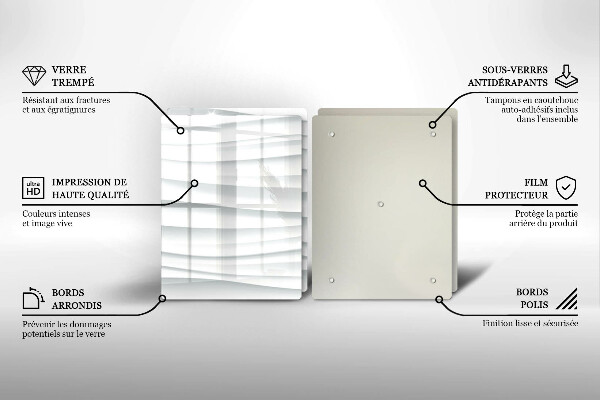 Skleněná deska za sporák Moderní struktura