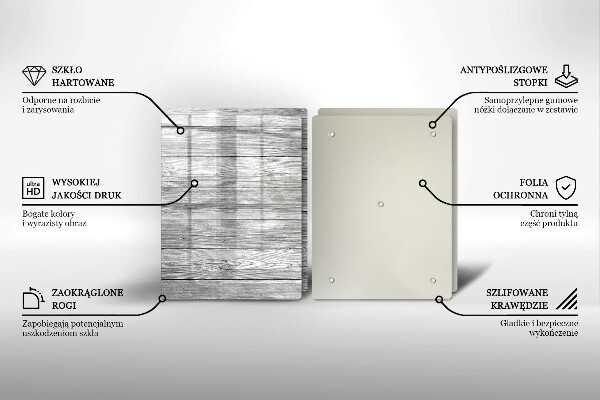Skleněná deska za sporák Staré dřevěné desky