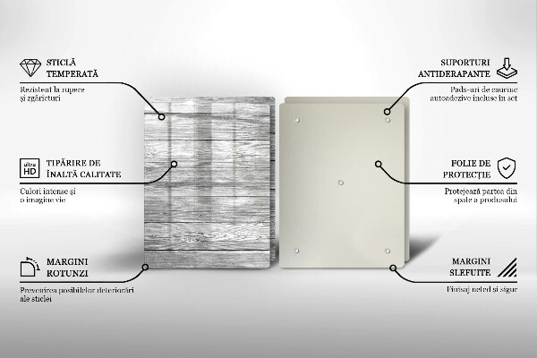 Skleněná deska za sporák Staré dřevěné desky
