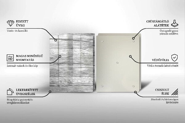 Skleněná deska za sporák Staré dřevěné desky