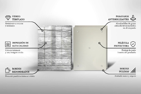 Skleněná deska za sporák Staré dřevěné desky