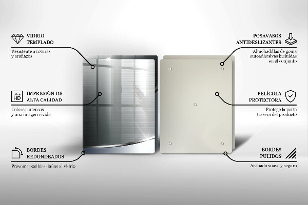 Skleněná deska za sporák Kovový abstrakce vzor