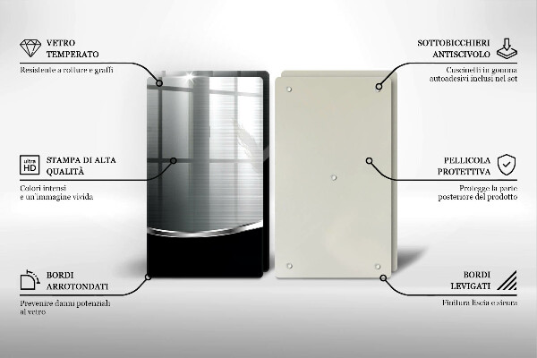 Sklo za varnou desku Abstrakce s kovem