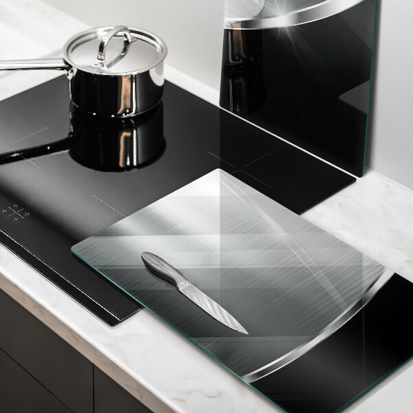 Sklo za varnou desku Abstrakce s kovem