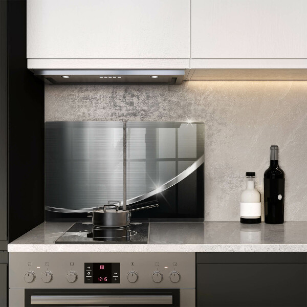 Sklo za varnou desku Abstrakce s kovem