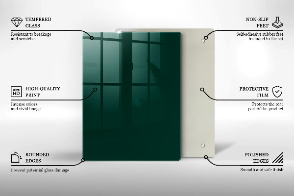 Kryt na varnou desku Zelená barva