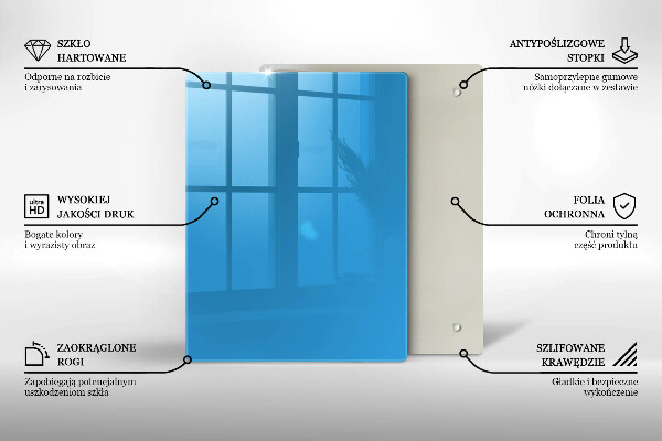 Kryt na varnou desku Modrá barva