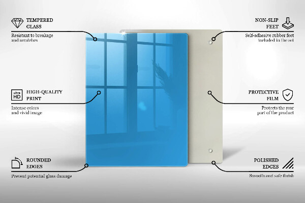 Kryt na varnou desku Modrá barva