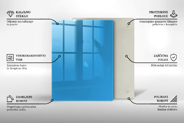 Kryt na varnou desku Modrá barva