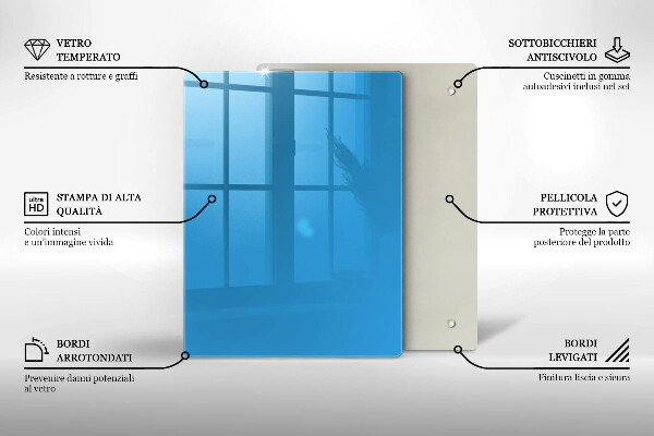 Kryt na varnou desku Modrá barva