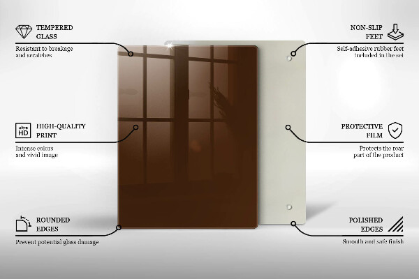 Kryt na varnou desku Hnědá barva