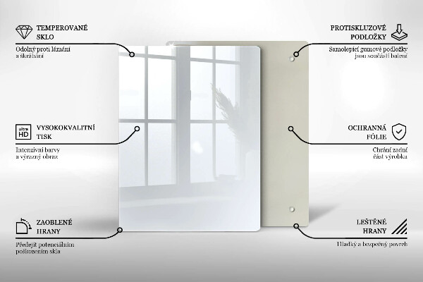 Kryt na varnou desku Bílá barva