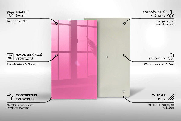 Kryt na varnou desku Růžová barva