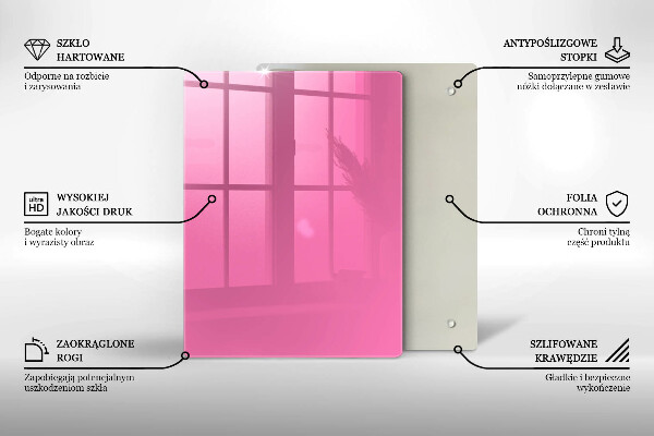 Kryt na varnou desku Růžová barva