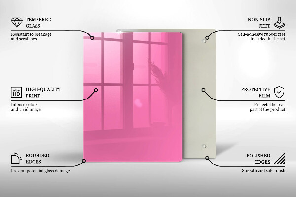 Kryt na varnou desku Růžová barva