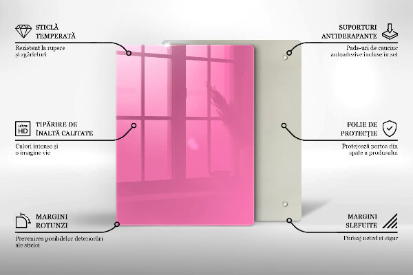 Kryt na varnou desku Růžová barva