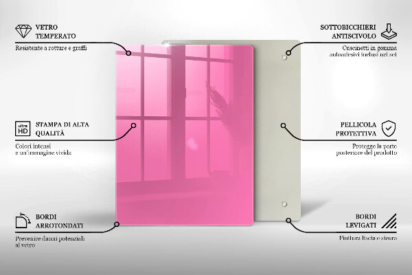 Kryt na varnou desku Růžová barva