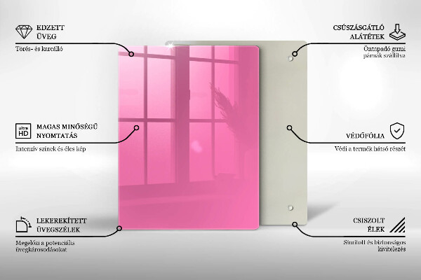 Kryt na varnou desku Růžová barva