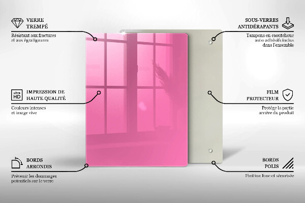 Kryt na varnou desku Růžová barva