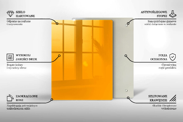 Kryt na varnou desku Tmavě žlutá barva