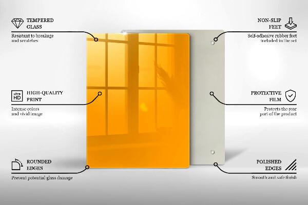 Kryt na varnou desku Tmavě žlutá barva