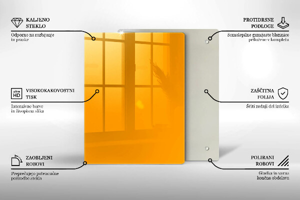Kryt na varnou desku Tmavě žlutá barva