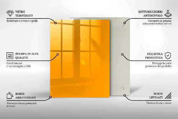 Kryt na varnou desku Tmavě žlutá barva
