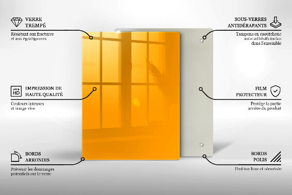 Kryt na varnou desku Tmavě žlutá barva