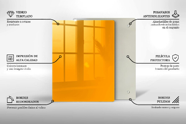 Kryt na varnou desku Tmavě žlutá barva