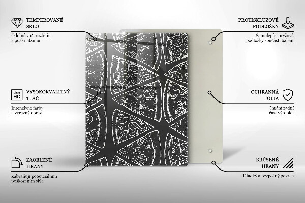 Kryt na varnou desku Pizza ilustrace