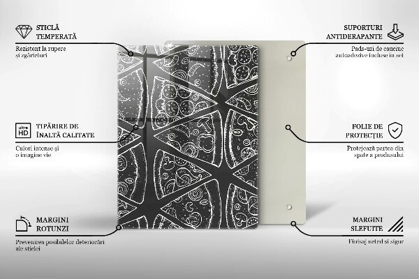Kryt na varnou desku Pizza ilustrace