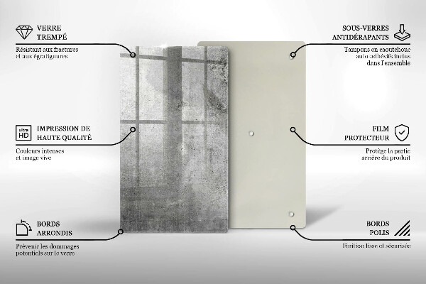 Kryt na varnou desku Betonová textura
