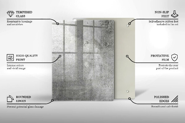 Kryt na varnou desku Betonová textura