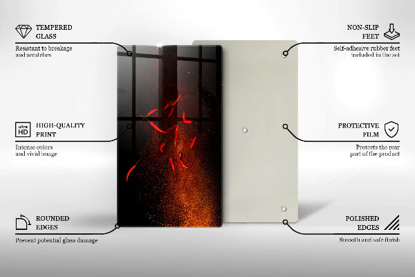 Kryt na varnou desku Pálivé chilli papričky