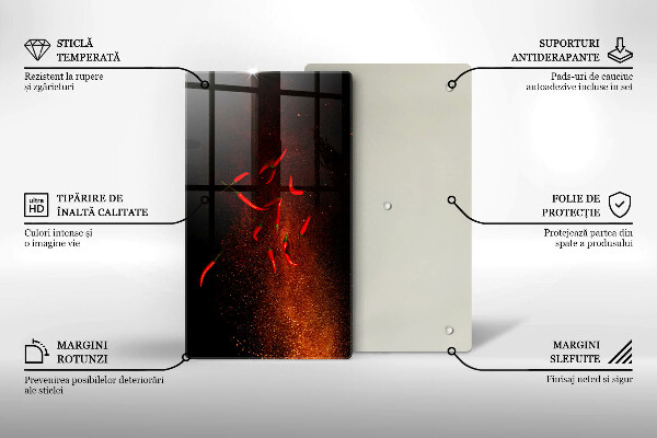 Kryt na varnou desku Pálivé chilli papričky