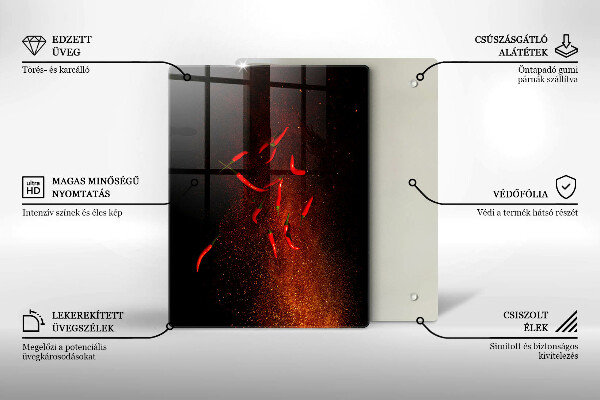 Kryt na varnou desku Pálivé chilli papričky
