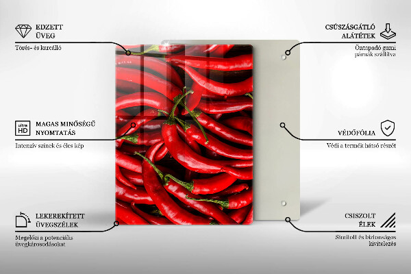 Kryt na varnou desku Pálivé chilli papričky