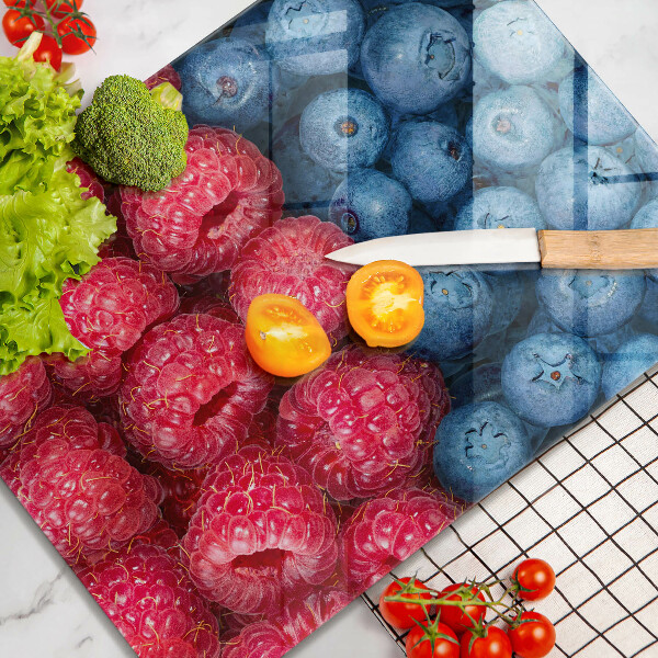 Kryt na varnou desku Plody maliny a borůvky