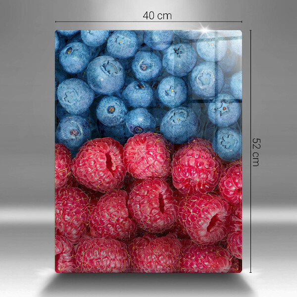 Kryt na varnou desku Plody maliny a borůvky