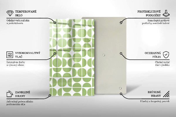 Sklo za sporák Vzor boho tvarů