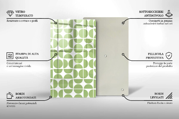 Sklo za sporák Vzor boho tvarů