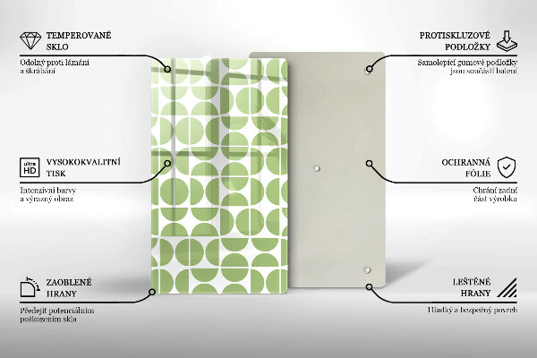 Sklo za sporák Vzor boho tvarů