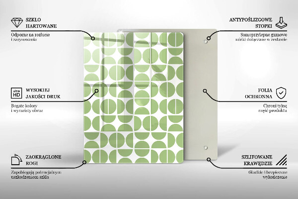 Sklo za sporák Vzor boho tvarů