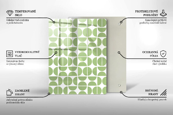 Sklo za sporák Vzor boho tvarů