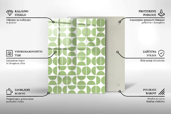 Sklo za sporák Vzor boho tvarů