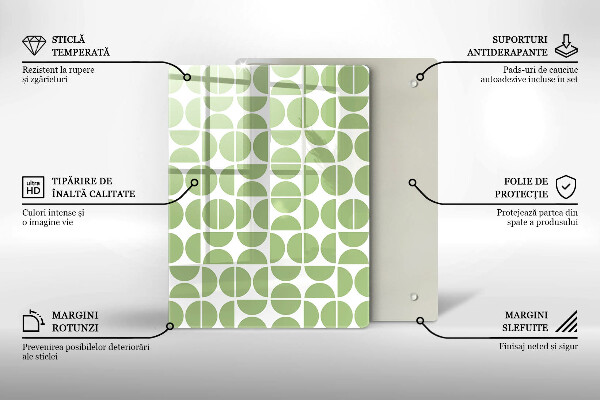 Sklo za sporák Vzor boho tvarů