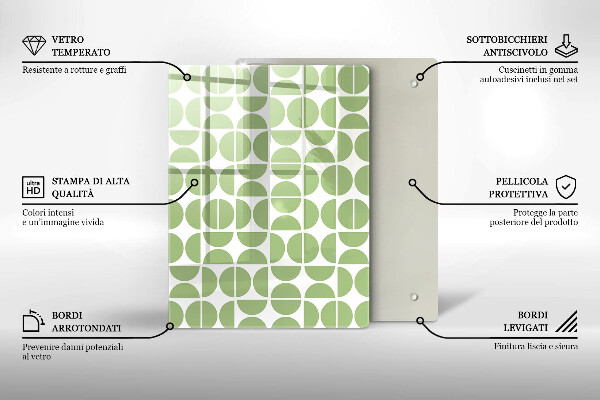 Sklo za sporák Vzor boho tvarů