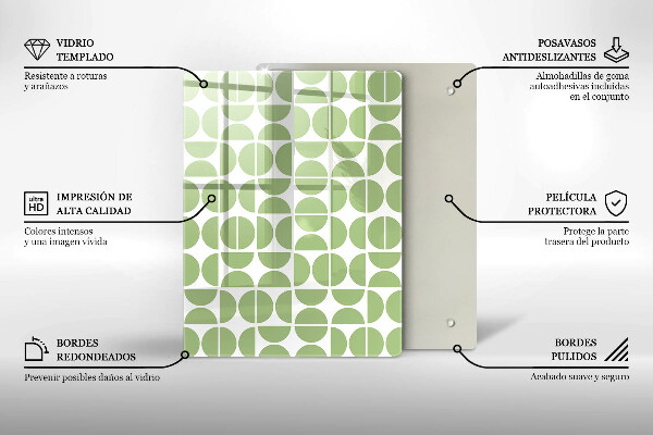 Sklo za sporák Vzor boho tvarů