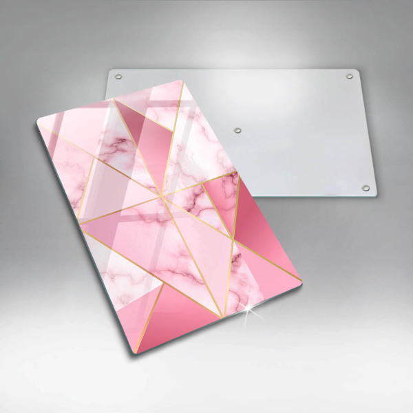 Sklo za sporák Geometrický mramor